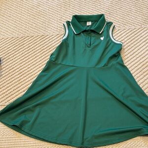 Green Sleeveless Polo Dress
